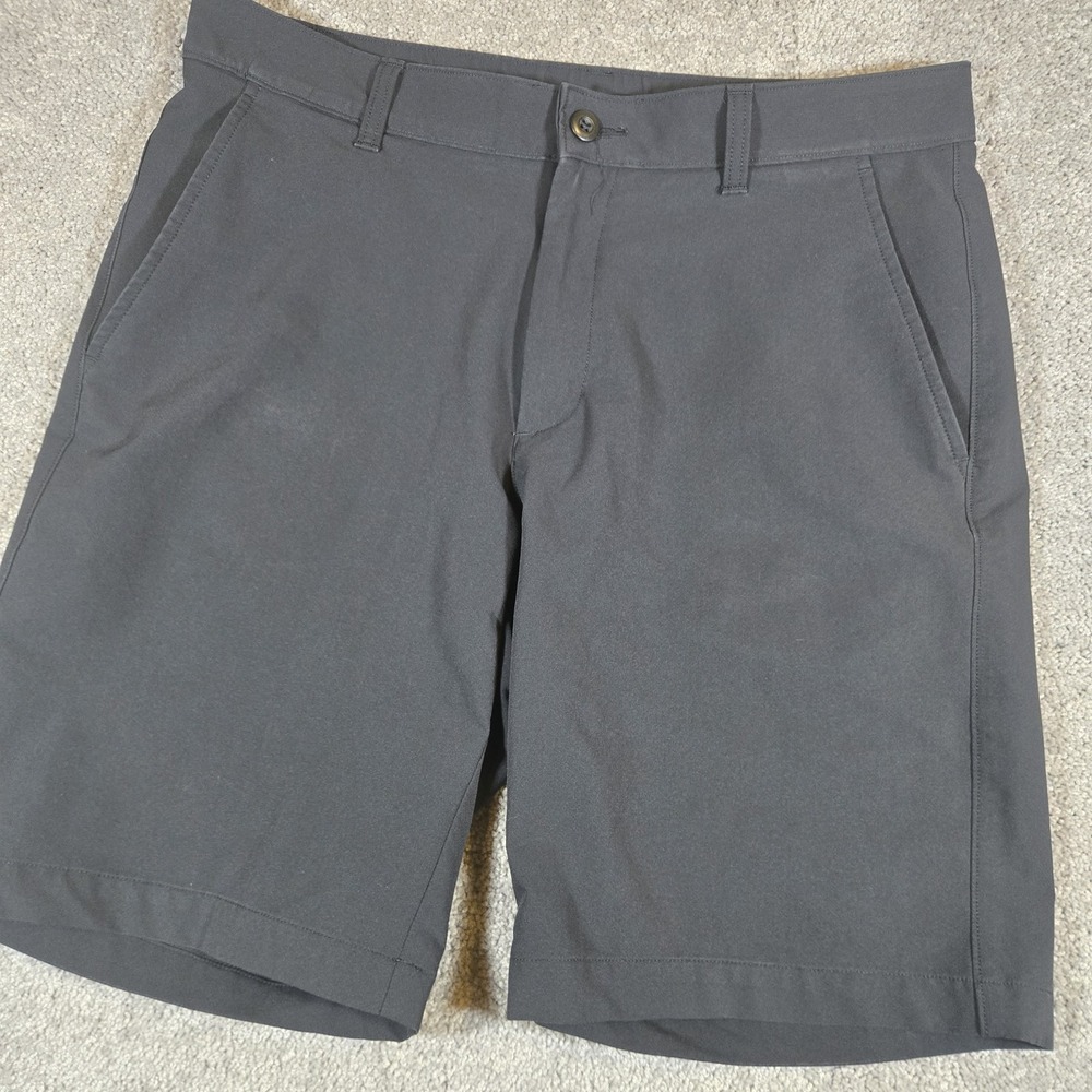 Under Armour Shorts Mens 36 Black 9" Inseam HeatGear Golf Stretch